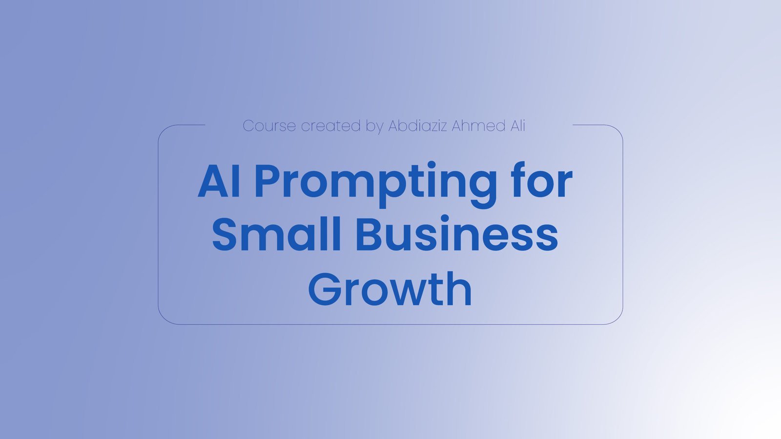 AI for Small Businesses